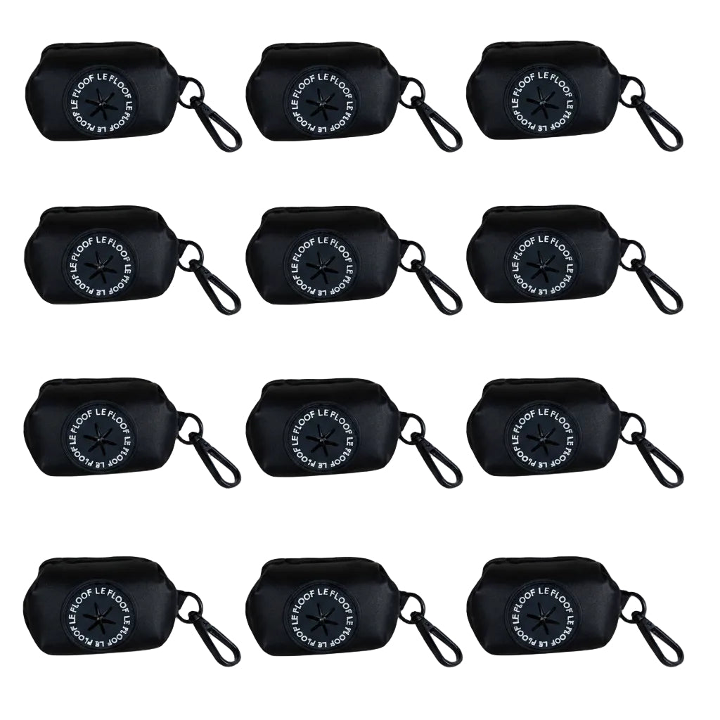 Midnight Black Poop Bag Holder
